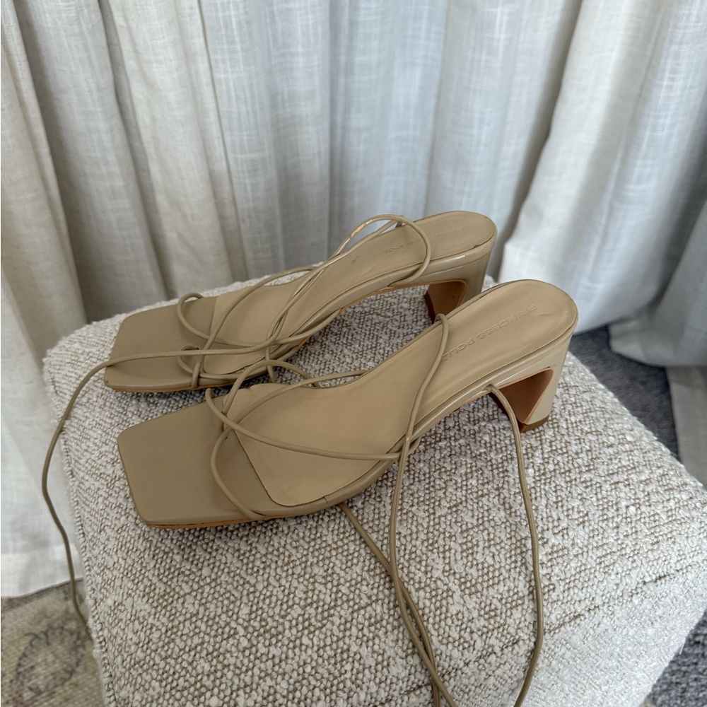 Strappy Tan Women's Heels